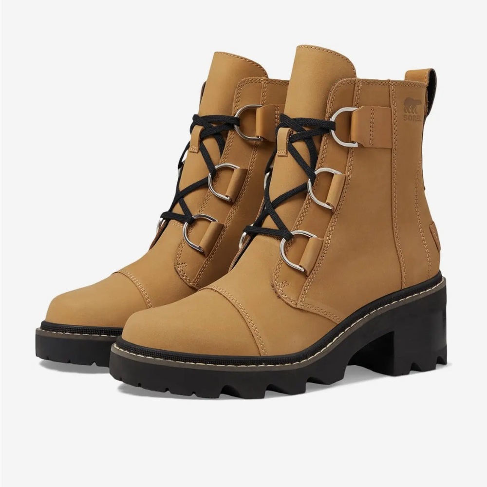 Sorel WOMEN'S JOAN NOW™ LACE BOOT in Caribou Buff- Size 7